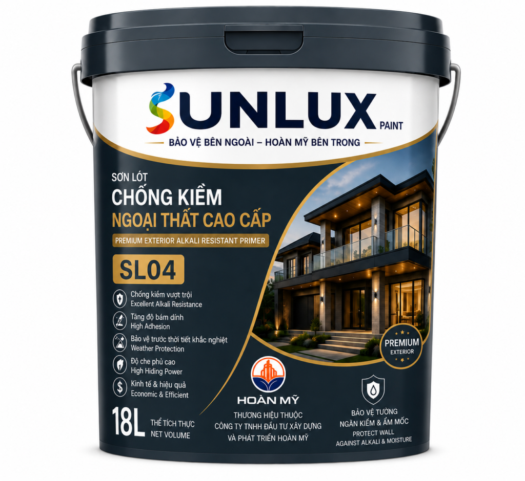 SL04- Sơn lót chống kiềm ngoại thất cao cấp Sunlux